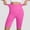Hot Pink, variant on Womens Yoga Shorts Tight Textured Compression High Waist Hip Lifting Athletic Shorts Pink M