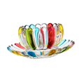 thumbnail image 4 of GROWTH TANK Breakfast Bowl, Flower Pattern Lotus Flower Shaped Lace Decorative Lotus Bowl, color, 4 of 9