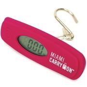 Digital Hanging Luggage Scale - Travel Scale, 110 Lbs / 50KG (Hot Pink)