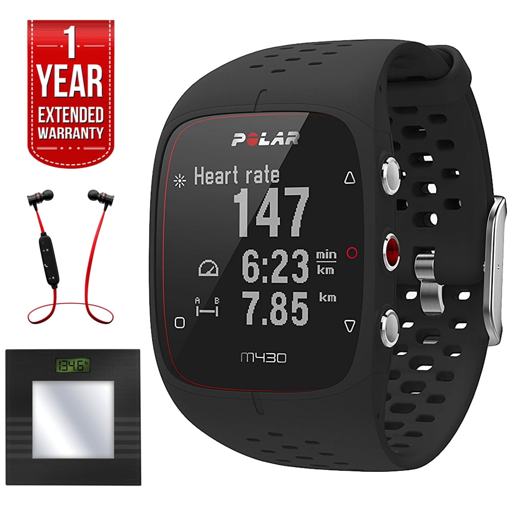 Polar M430 GPS Running Watch Black (90066335) + Total Fitness Bluetooth Digital Body Mass