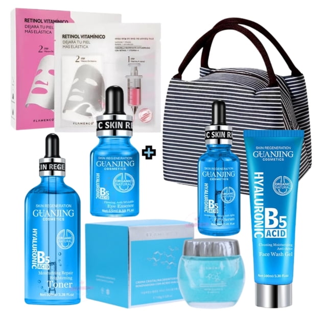 Set de cuidado de la piel Lalystore Crema tónica con ácido hialurónico B5