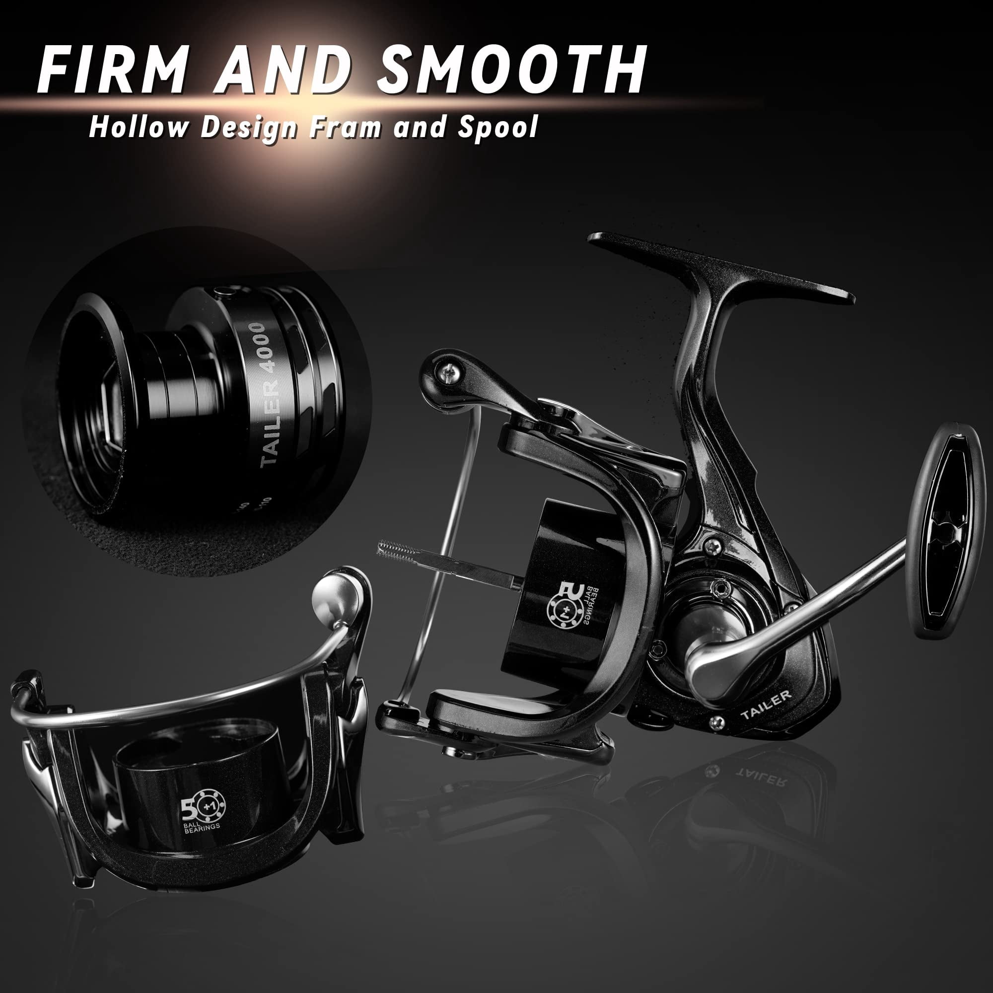 Fishing Reels Spinning Reel Left/right Interchangeable Aluminium Handle  7.5 Oz Ultralight 5.5:1 Gear Ratio Deep/shallow Aluminum Spool For Freshwater And Saltwater