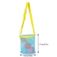 thumbnail image 2 of Swimming Pool Accessories Colorful Mesh Beach Bags Portable Foldable Sea Bag with Adjustable Straps for Toy Storage and Beach, 2 of 5