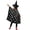 Black Halloween Ghosts and Bats, variant on Teens Halloween Witch Hat Cape Costume Set,Halloween Bat Cloud Pattern Wizard Witch Cloak for Cosplay Party Fancy Dress, 31 ''x 27''