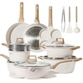 thumbnail image 1 of Juego de utensilios de cocina CAROTE White Granite Induction 21 piezas, 1 of 6
