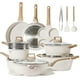 thumbnail image 1 of Juego de utensilios de cocina CAROTE White Granite Induction 21 piezas, 1 of 6