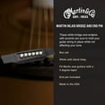 thumbnail image 2 of Martin Guitar 18APP28 Bridge and End Pin Set in White with Black Dot Inlays, 2 of 3