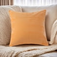 thumbnail image 5 of REGALWOVEN Uxcell Pack of 2 Chenille Throw Pillow Covers, Modern Solid Cushion Covers for Couch Sofa Home Yellow 18" x 18", 5 of 6