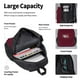 thumbnail image 4 of Disketp Maroon Mochila Estampada de Gran Capacidad con Lonchera y Estuche, Set de 3 Piezas para Estudiantes, 4 of 7