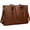 Coffee, variant on Laptop Bag for Women 15.6 Inch Crocodile Leather Tote Bag Water-resistant Work Briefcase Business Computer Shoulder Bag for Travel Teacher Nurse Professional Handbag
