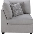 thumbnail image 2 of JERFIT Modern Grey Corner Chair with Reversible Cushions, Upholstered Modular Chaise Lounge for Living Room, 2 of 10