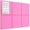Pink, variant on MaxGear 6-Pack Felt Bulletin Board Tiles, 11.8"x11.8" Pink Wall Panels with Push Pins for Office, Home