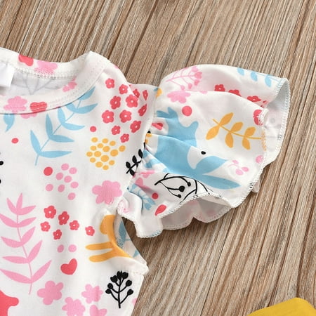 

Cathalem Mobile Edge Awm17bpe Summer Baby Girl Clothes Easter Children s Dress Set Baby Girl Clothes 6-9 Months Yellow 1-2Years