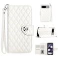 thumbnail image 6 of Allytech Wallet Case for Google Pixel 8, Luxury PU Leather Shockproof Protective Flip Cover for Women Girls, Kickstand Folio Case with Card Slots Holder Wrist Strap Lanyard - White, 6 of 7