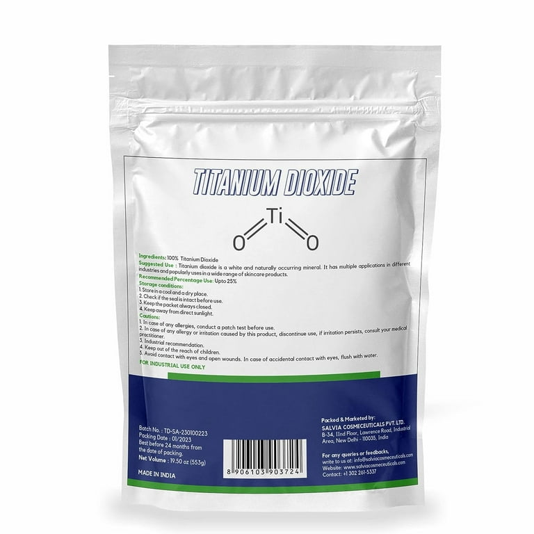 MYOC Titanium Dioxide Powder Cosmetic Grade {553g/19.50oz} [Pack