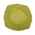 thumbnail image 4 of TEHAUX 1 Pc Chair Seat Cover Elastic Seat Protector Green 14.54X14.54X0.39Inch For Hotel Bar Stool Dining Room, 4 of 8