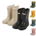 thumbnail image 4 of Huowey Girls Boys Children Kids Rain Boots Solid Color Comfortable Breathable High Shoes Boots, 4 of 4
