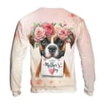 thumbnail image 2 of Happy Mother's Day Boxer with Flower Crown and Greeting Card All Over Print 3D Sweatshirt Unisex Merch Boxers Dog Lover Gifts Idea - 13004, 2 of 6