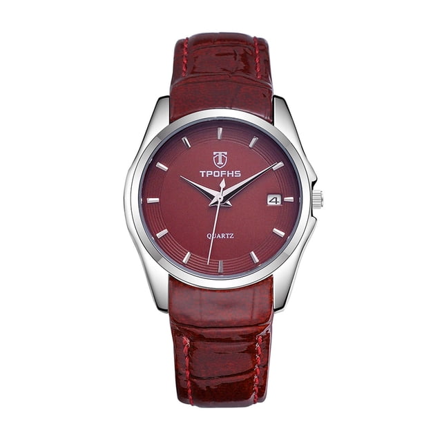 Up to 65% Off TPOFHS/ PD641-J Roman Numeral Scale Imitation Leather Watch Necklace Rings Earring Jewelry on Clearance