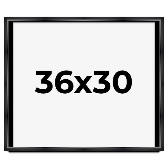 36x30 Black Shadowbox Frame - Interior Size 36x30 by 1.5 Inches - Made to Display Items Up To 1.5 Inches Deep