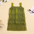 thumbnail image 2 of PENGXIANG Charmante Robe d'Été Sans Manches pour les Bébés Filles avec des Pompons pour un Look Décontracté, 2 of 9