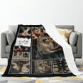 thumbnail image 3 of Custom Blankets with Photos Personalised Couples Blanket Gifts Customized Picture Blanket Memory Gifts Birthday Gift for Wife Husband Girlfriend Boyfriend, 76x102cm, 3 of 5