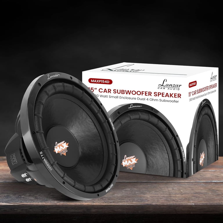 Lanzar, Max Pro 15-Inch 2000-Watt Small-Enclosure Dual 4-Ohm