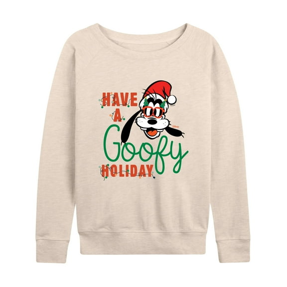 Disney - Have A Goofy Holiday - Women's Lightweight French Terry Long Sleeve Shirt