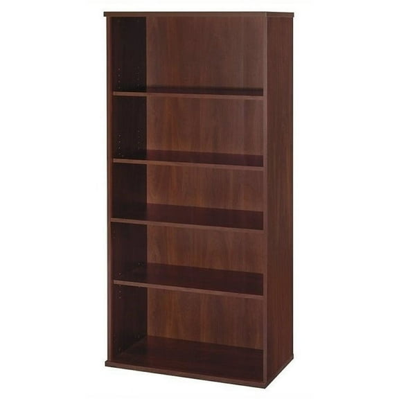 Bowery Hill 5 Shelf Bookcase in Hansen Cherry