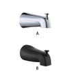 thumbnail image 2 of Moyic Distribuidor de agua resistente y duradero para un flujo de agua grifo oculto grifo de bañera negro Type3 NO3, 2 of 6