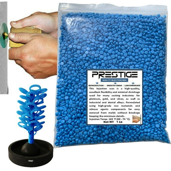 Prestige Injection Wax Flexible Light Blue Beads Jewelry Lost Wax Casting 1 Lb