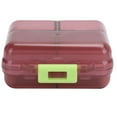 thumbnail image 1 of Pills Medicine Travel Box Weekly Portable   Storage Container Case 7 Grids Subpackage W/Sealing CoverWine Red, 1 of 8