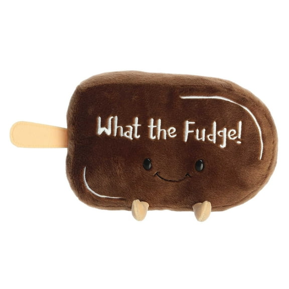 Aurora - Large Brown JUST SAYIN' - 12.5" What The Fudge - Witty Stuffed Animal