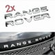 thumbnail image 1 of Chrome Range Rover Front Grill Bonnet Badge Emblem Bonnet And Back Boot Lettering Badge (pack Of 2) 25-26, 1 of 1