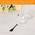 thumbnail image 6 of Uxcell Ceramic Spoons 5.1" White Spoon Stirring Spoons for Home Kitchen Restaurant 8 Pack, 6 of 6