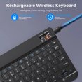 YEYNGQC Spanish French Bluetooth Wireless Keyboard Azerty Russian