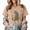 Brown-1, variant on Women's Vintage Washed Sitting Leopard Graphic Tee Summer Casual Crewneck Top