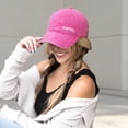 thumbnail image 2 of Yuanlong Women's Baseball Cap All-Season Sun Hat Embroidered Letter Soft Top Classic Sports Headwear, 2 of 4