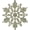 Champagne, variant on Blue Glitter Snowflake Plastic Christmas Decorative Accent Ornaments, 24 Count (4")