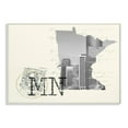 thumbnail image 2 of The Stupell Home Decor Minnesota Black and White Photograph on Cream Paper Postcard Wall Plaque Art, 2 of 3