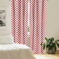 thumbnail image 2 of Ambesonne Vintage Curtains, Pop Art Retro Dots, Pair of 28"x95", Vermilion White, 2 of 5