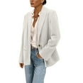 thumbnail image 2 of Rutainlusire Womens Blazers for Work Casual Blazer Dress for Women Women's Solid Color Button Jacket Double Pocket Lapel Fashionable Suit Blazer, 2 of 5