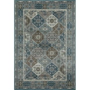 Art Carpet 841864102673 2 x 4 ft. Arabella Collection Comfort Panel Woven Area Rug, Blue