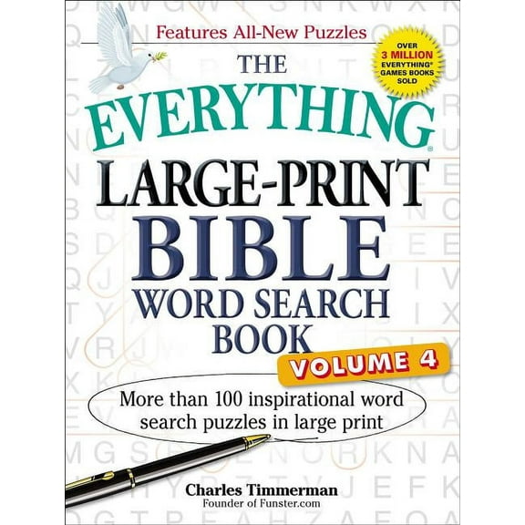 Everything(r) The Everything Large-Print Bible Word Search Book, Volume 4: More Than 100 Inspirational Word Search Puzzles in Large Pr, (Paperback)
