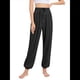 thumbnail image 3 of Pantalones de Yoga Casuales, Cómodos y de Pierna para Mujer Negro S, 3 of 7