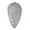 Silver, variant on Vickerman 7" Silver Matte Glitter Pinecone Christmas Ornament, 4 per pack