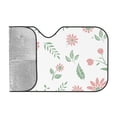 thumbnail image 2 of YFYANG Front Windshield Sun Shade, Flower Leaves Pattern Foldable Car Visor for Cars, Trucks, SUVs, Medium, 2 of 9