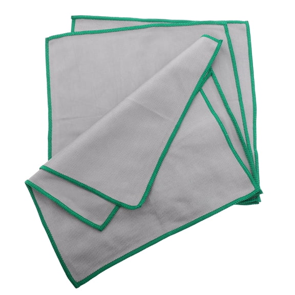IFANLANDOR 4-Pack Grey Microfiber Glass for Car Highly Absorbent and Reusable Cloths