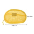 thumbnail image 2 of Unique Bargains 1 Pc Mesh Hand-held Sundries Makeup Bag Polyester Yellow 8.27in, 2 of 6