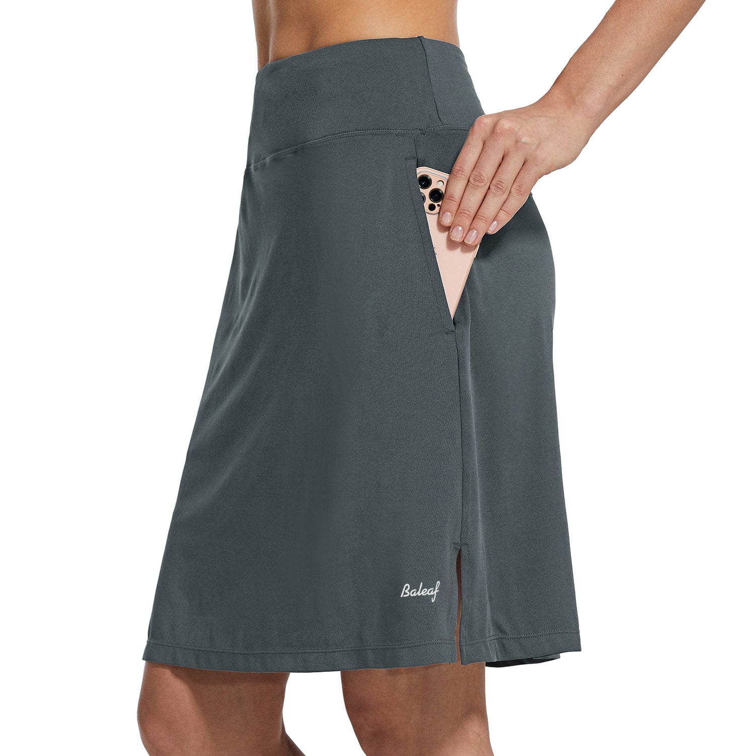 BALEAF Women's Long Skorts With pocket Athletic Wear Ladies Shorts Golf  Casual Skirt UV Protection Black S - Walmart.com